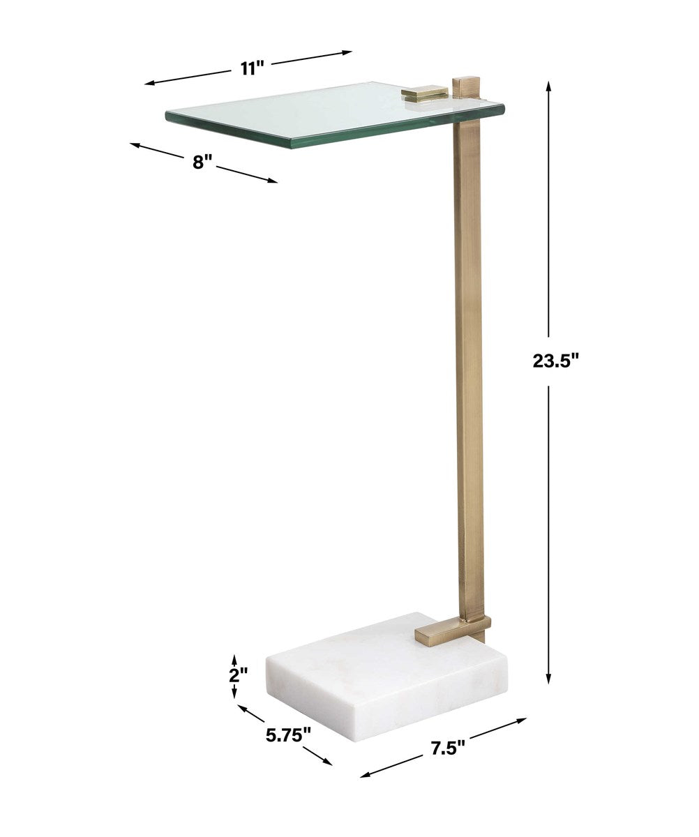 Butler Accent Table White