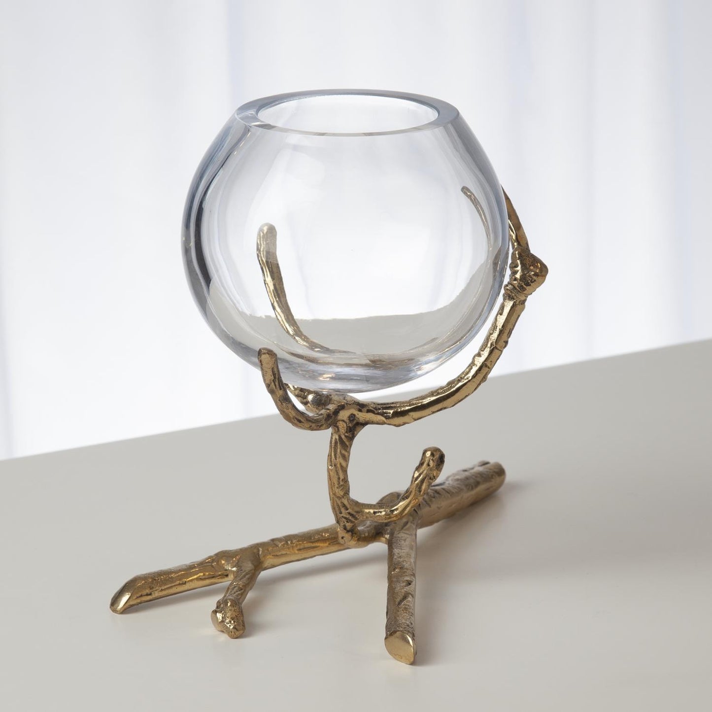 Twig Vase Holder-Brass