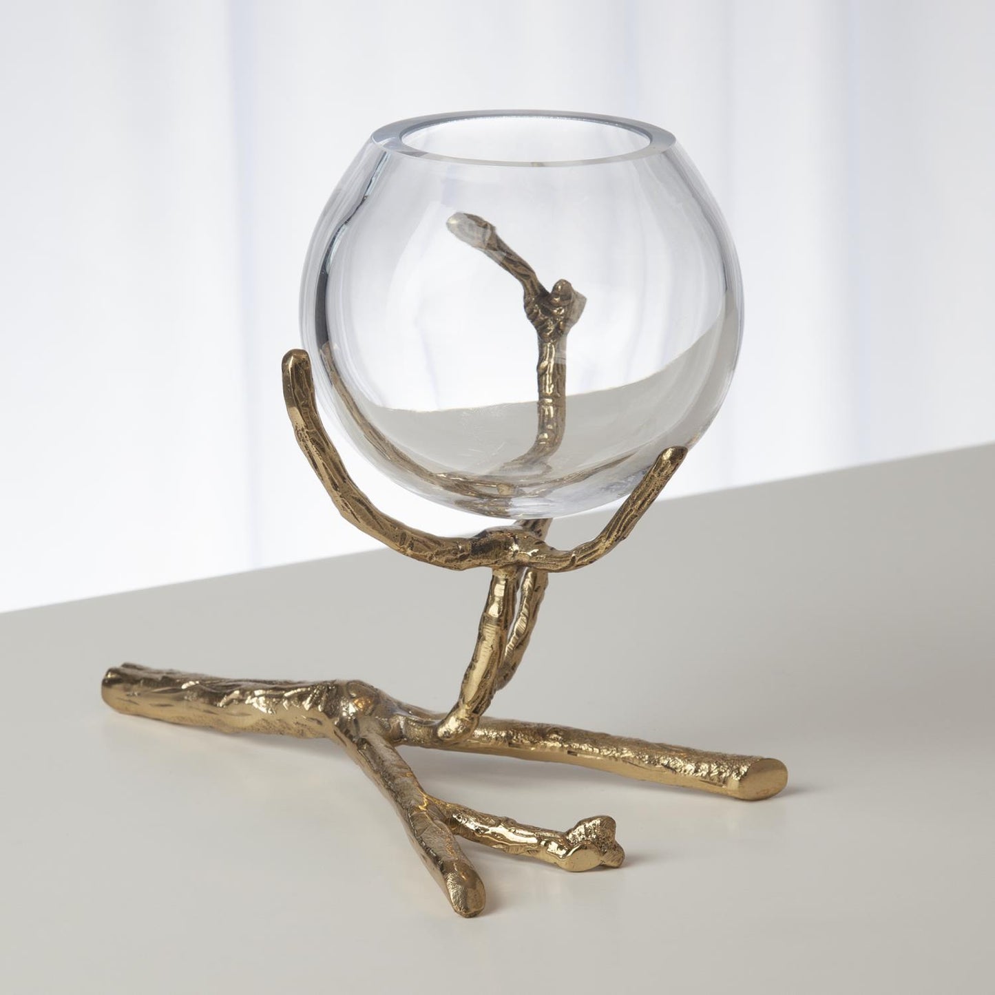 Twig Vase Holder-Brass