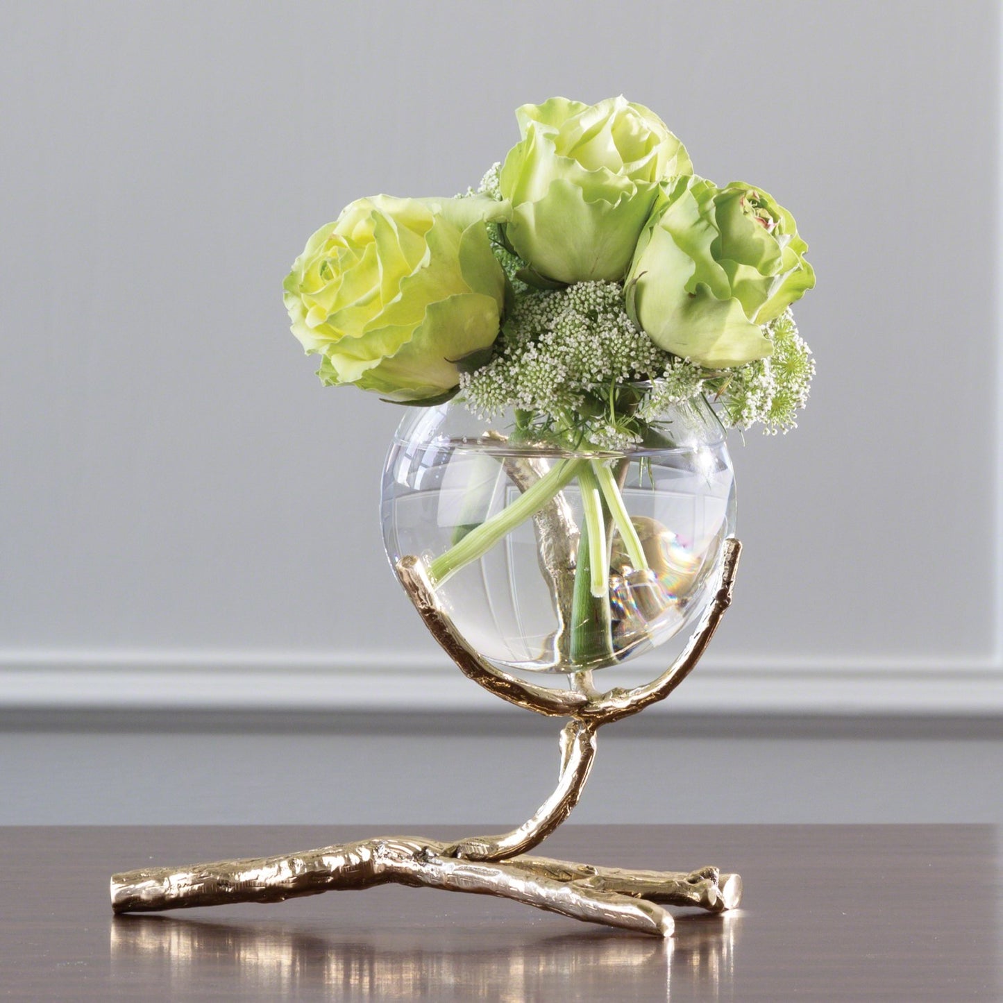 Twig Vase Holder-Brass