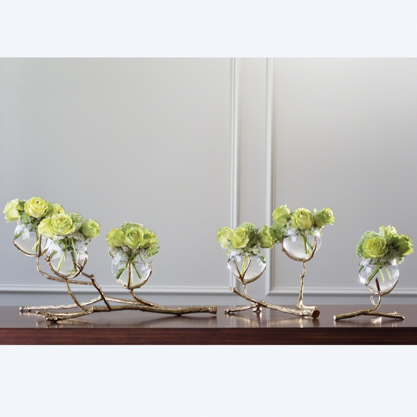 Twig Vase Holder-Brass