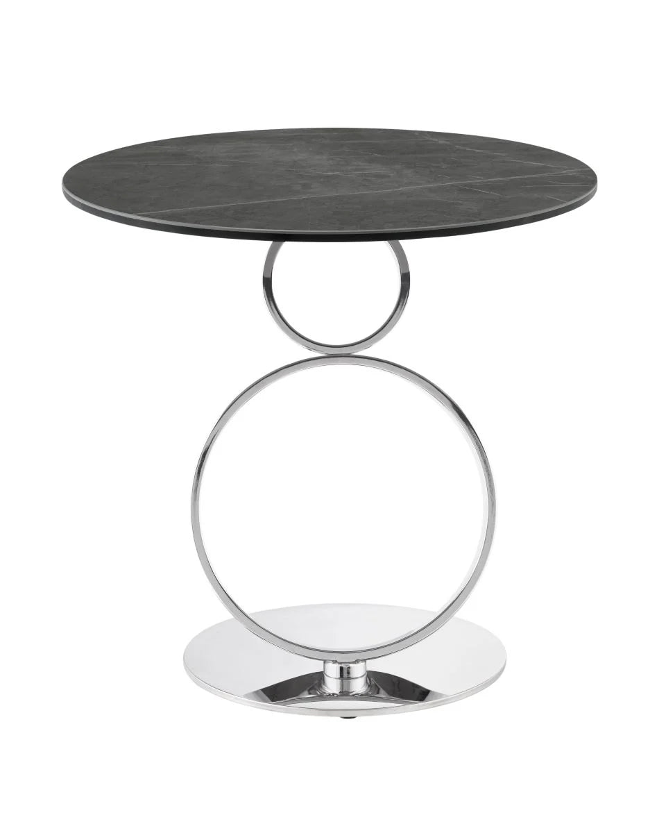 Satellite End table Gray Marbled