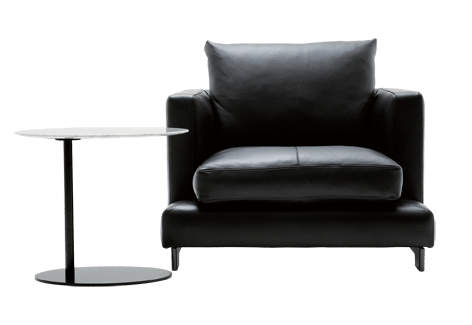 Lazytime Small Chair Leather Brown