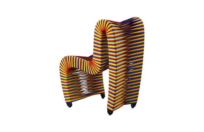 Seat Belt Dining Chair Rainbow/Pride