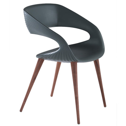 Shape Dining Chair With Walnut Legs