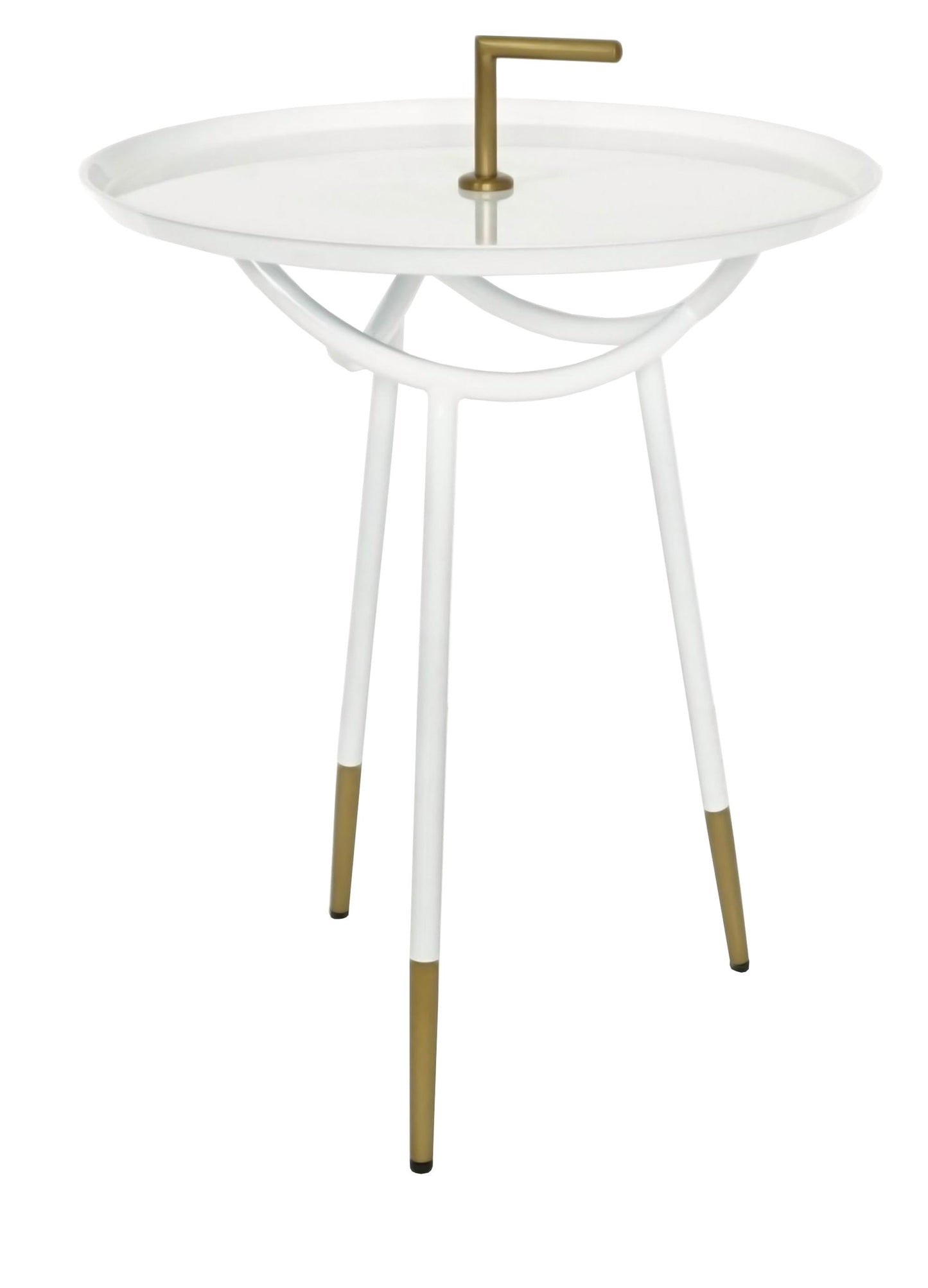 Flare End Table WHT