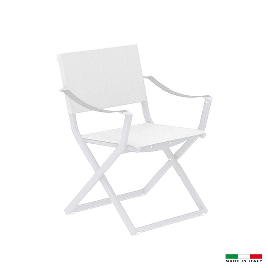 Italian Garden Outdoor Dining Chairs Fellini WHT