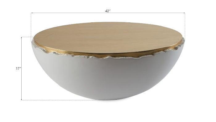 Broken Egg Coffee Table White