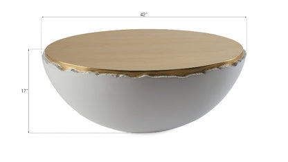 Broken Egg Coffee Table White